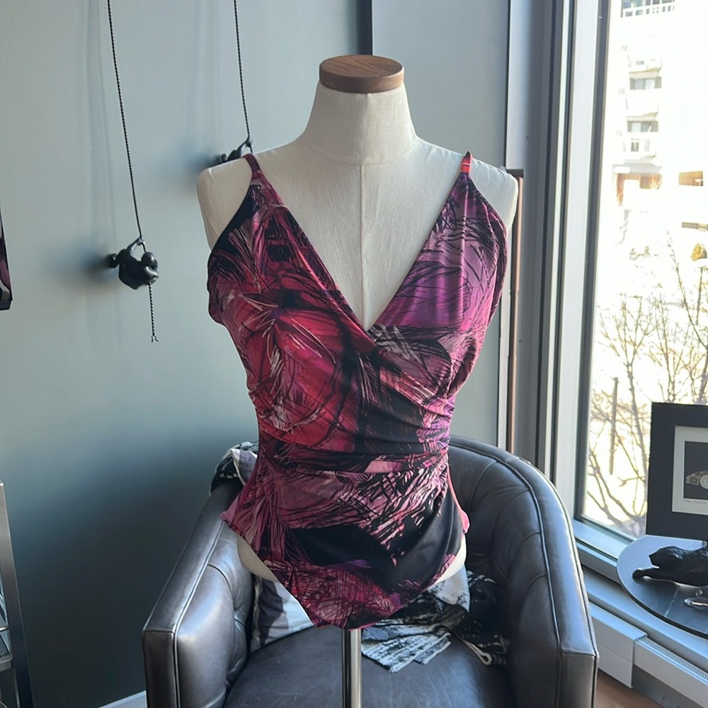 New Fuzzi Wrap Front One Piece Swimsuit Size 48 IT (US XL)